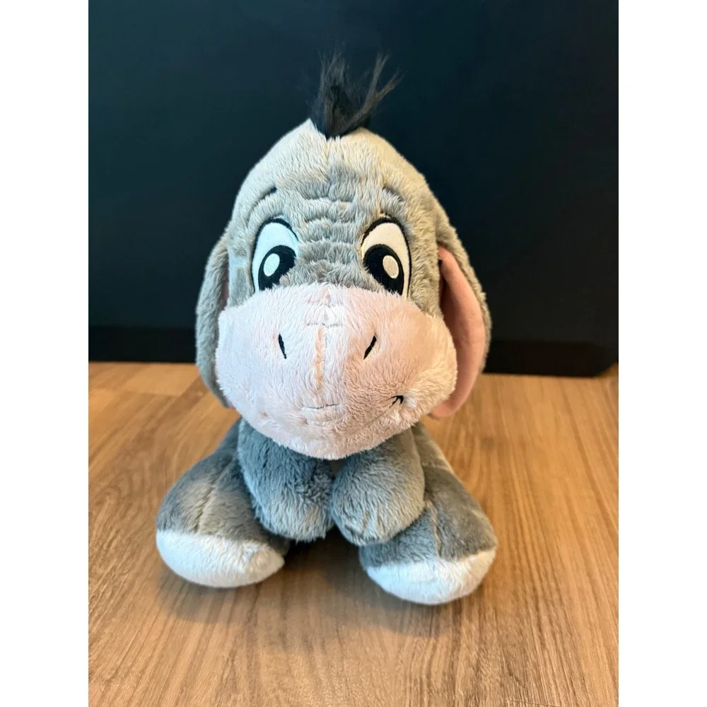 Disney Parks Eeyore Plush Winnie the Pooh Grey Stuffed Animal Toy 10 inch
